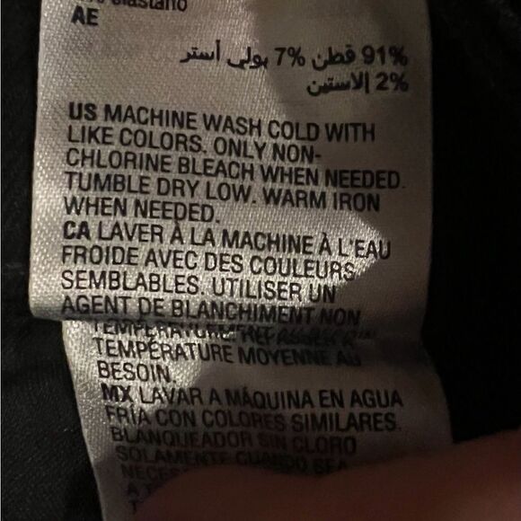 INC international Concepts Mid-Rise Cropped Flare-Leg Jeans Deep Black 12/31 NWT - Picture 9 of 11